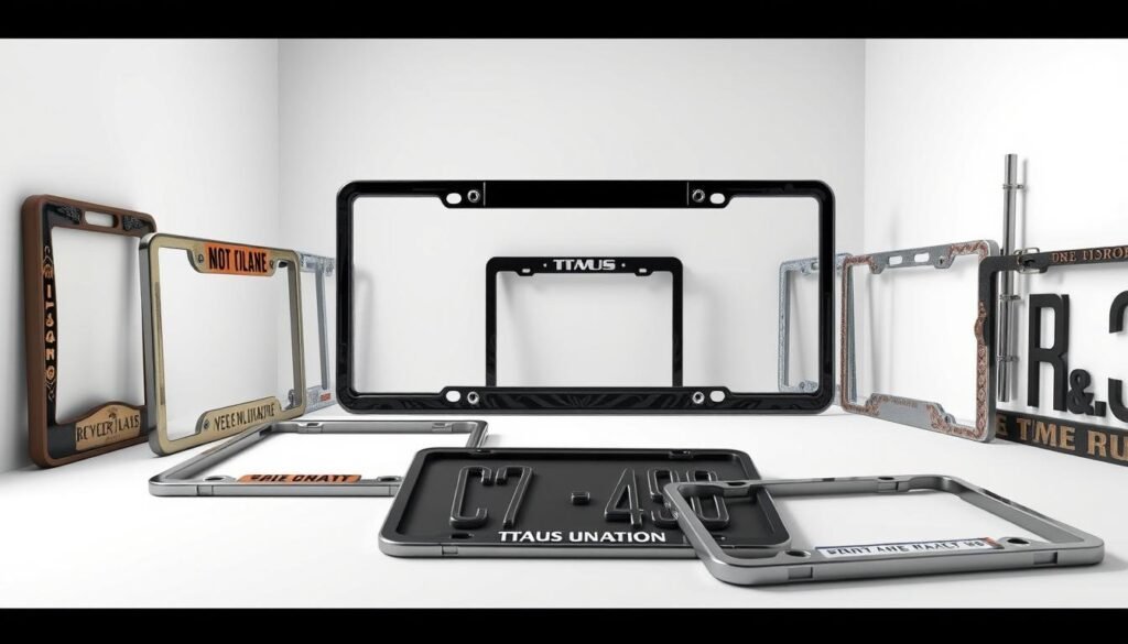 custom license plate frames