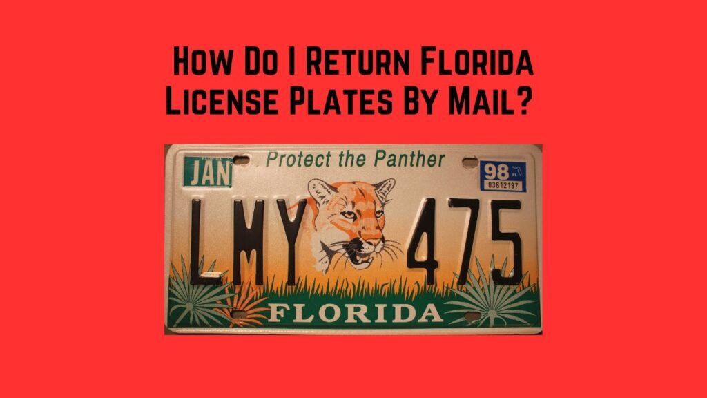 How Do I Return Florida License Plates By Mail